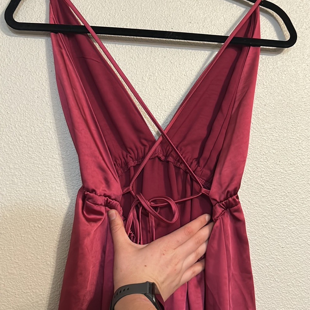 Silky Magenta Dress